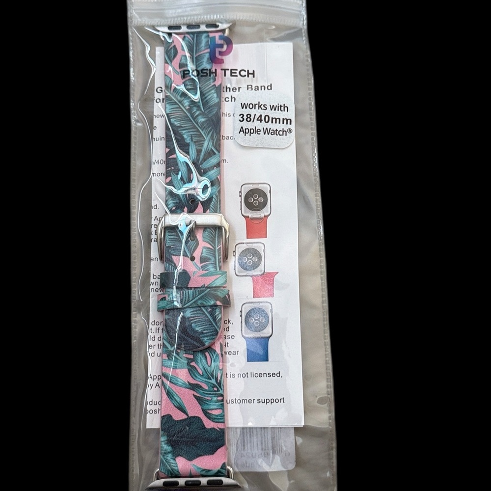 Posh Tech Apple Watch Band Hawaiian design, for 38/40mm Apple Watch models